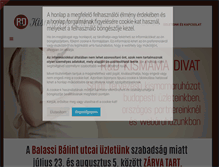 Tablet Screenshot of kismama-divat.hu